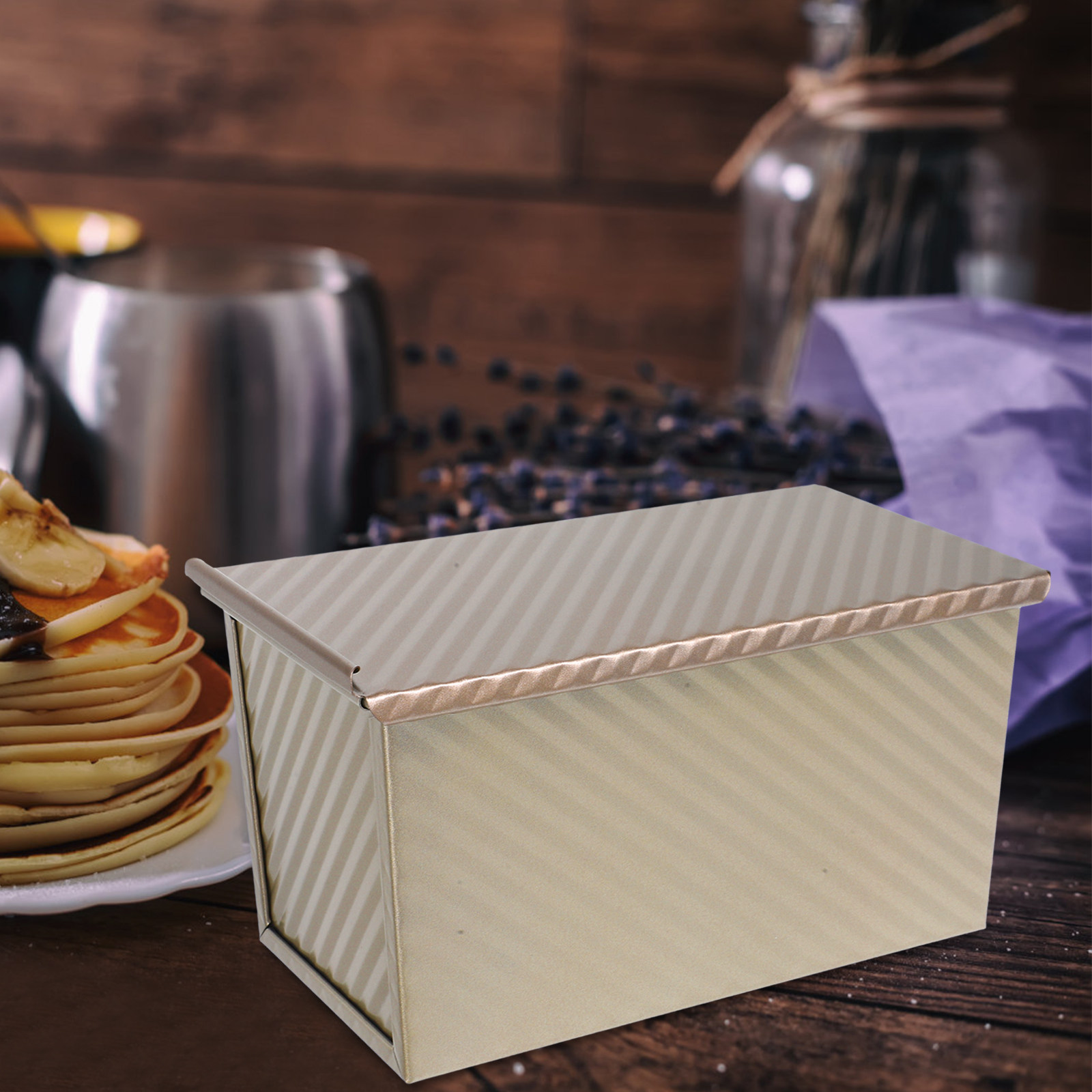Kitchen Baking Pan - トーストパン焼き型 金属製大型ノンスティックパン型 家庭用キッチンベーキング用 トーストパン型 均一な加熱