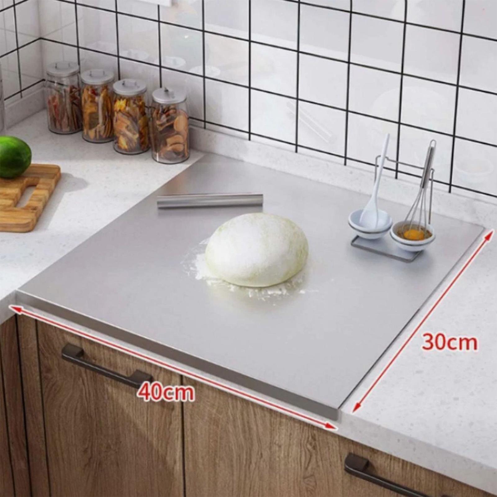 Kitchen Baking Tools - ステンレス鋼製まな板 ノンスティック両面肉切り板 シャルキュトリ、野菜、ベーキング、食事の準備用キッチンツール