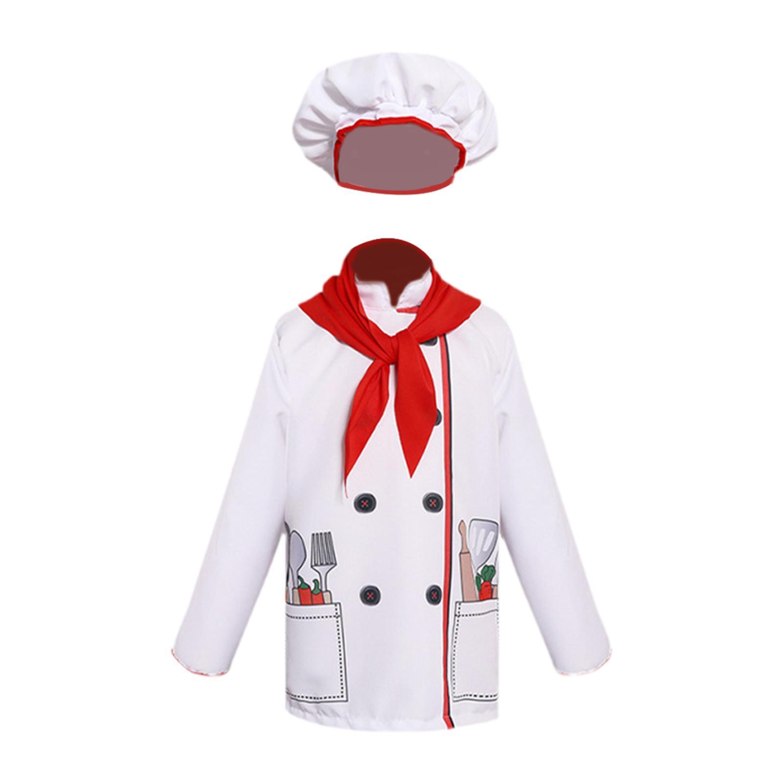 Cooking Chef Xl - キッズシェフコスチュームセット キッズクッキングベーキングセット ホリデー用 シェフロールプレイング XLサイズ