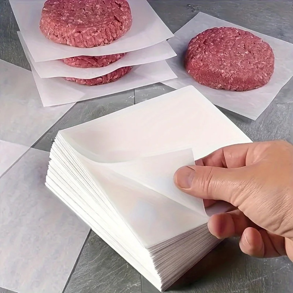 Kitchen Paper For Baking - 100/200 厚手のノンスティックオーブンペーパー-フードワックスペーパー、ハンバーガー、クッキー、キッチンベーキング用の必須食品包装紙