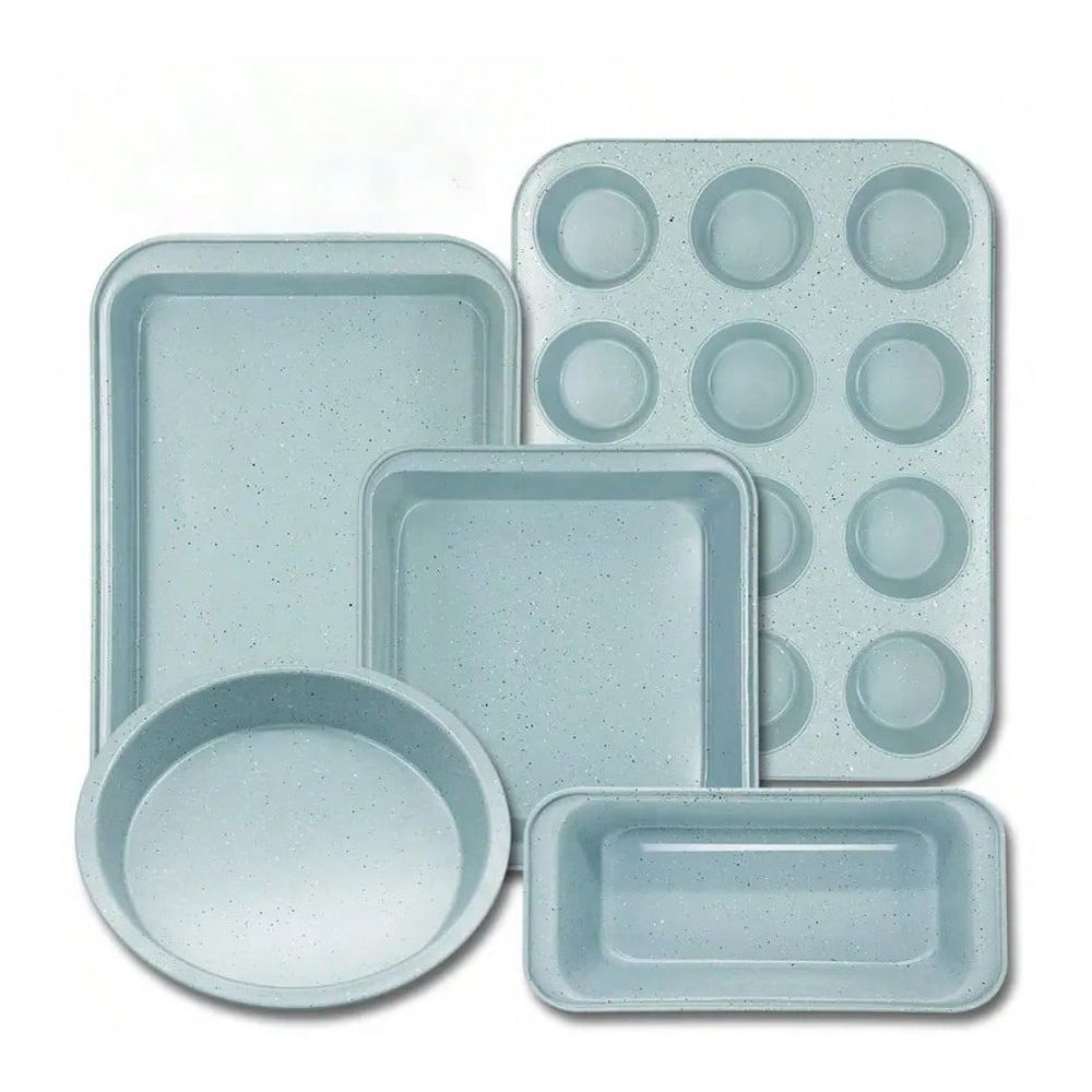 Kitchen Baking Pan - 10点セットのベーキングウェアセット、ノンスティックキッチンベーキングウェア、カーボンスチール製、ベーキングアクセサリー（クッキーシート、ケーキパン、パンパン）を含む。