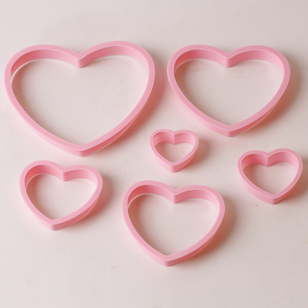 1 セット/3 セットピンクハートスターフラワークッキービス - Cookie Cutter Set のレビューと価格