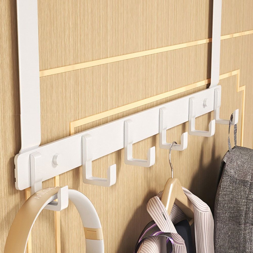 ドア上の収納フック 6 フック洋服コート帽子タオルハンガーホ - Kitchen Zo のレビューと価格