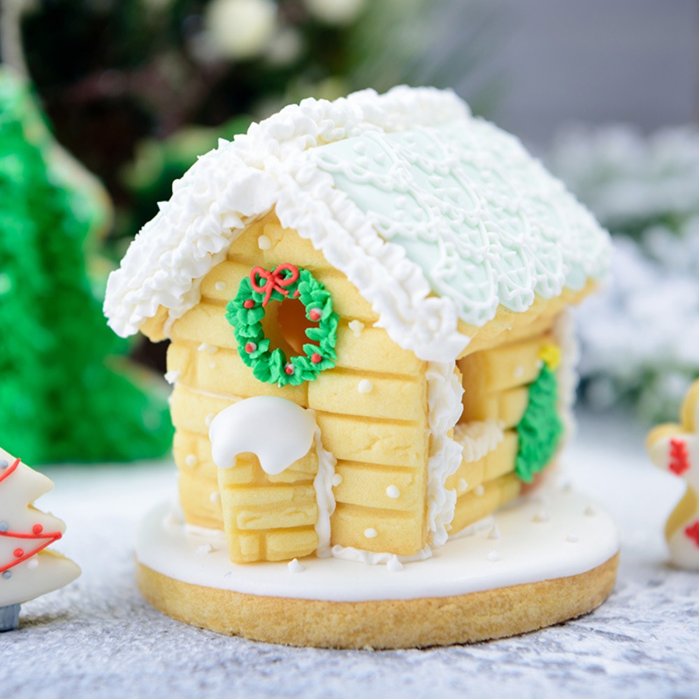 6個入りミニクリスマスジンジャーブレッドハウス型抜きセット  - Cookie Cutter Set のレビューと価格