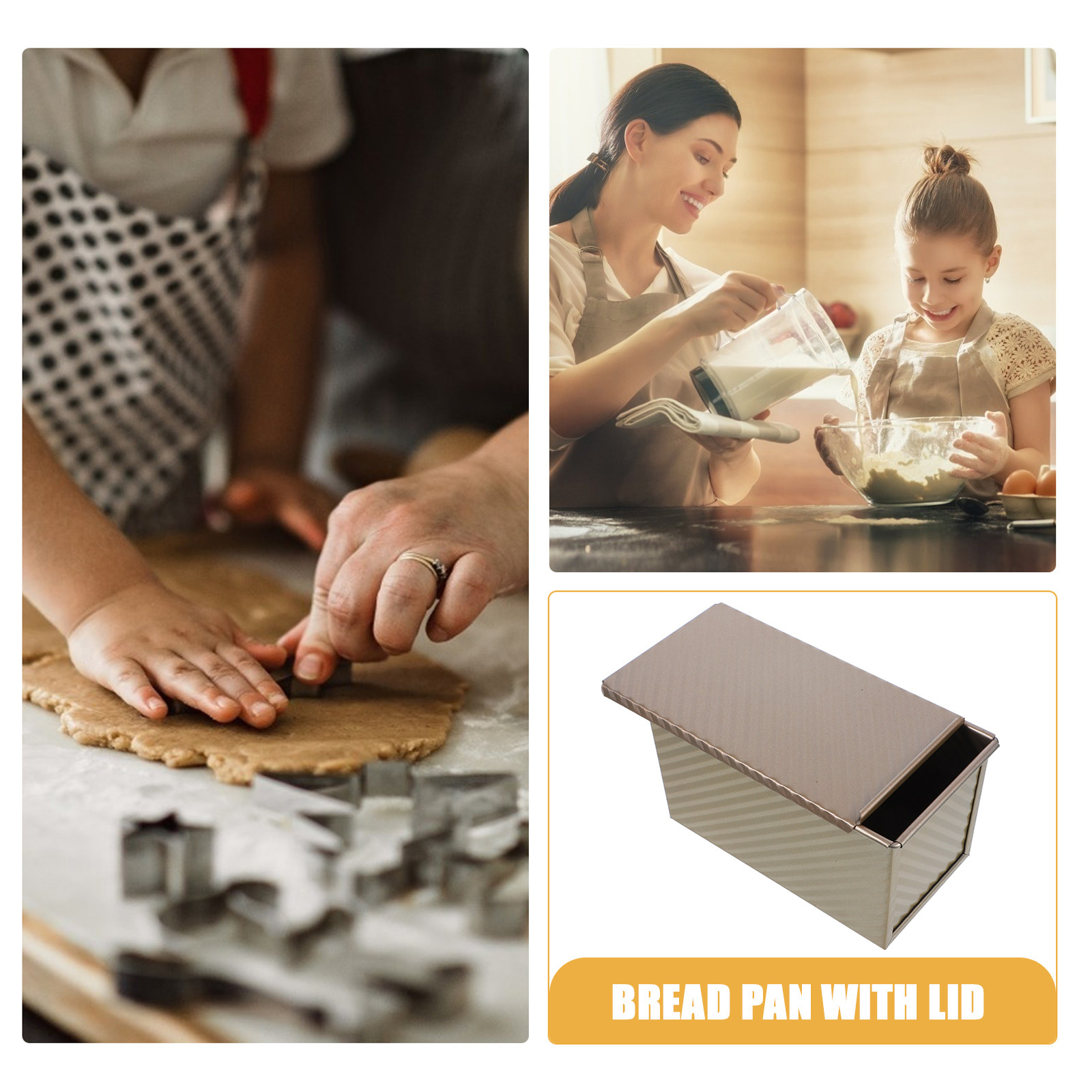 トーストパン焼き型 金属製大型ノンスティックパン型 家庭用キ - Kitchen Baking Pan のレビューと価格
