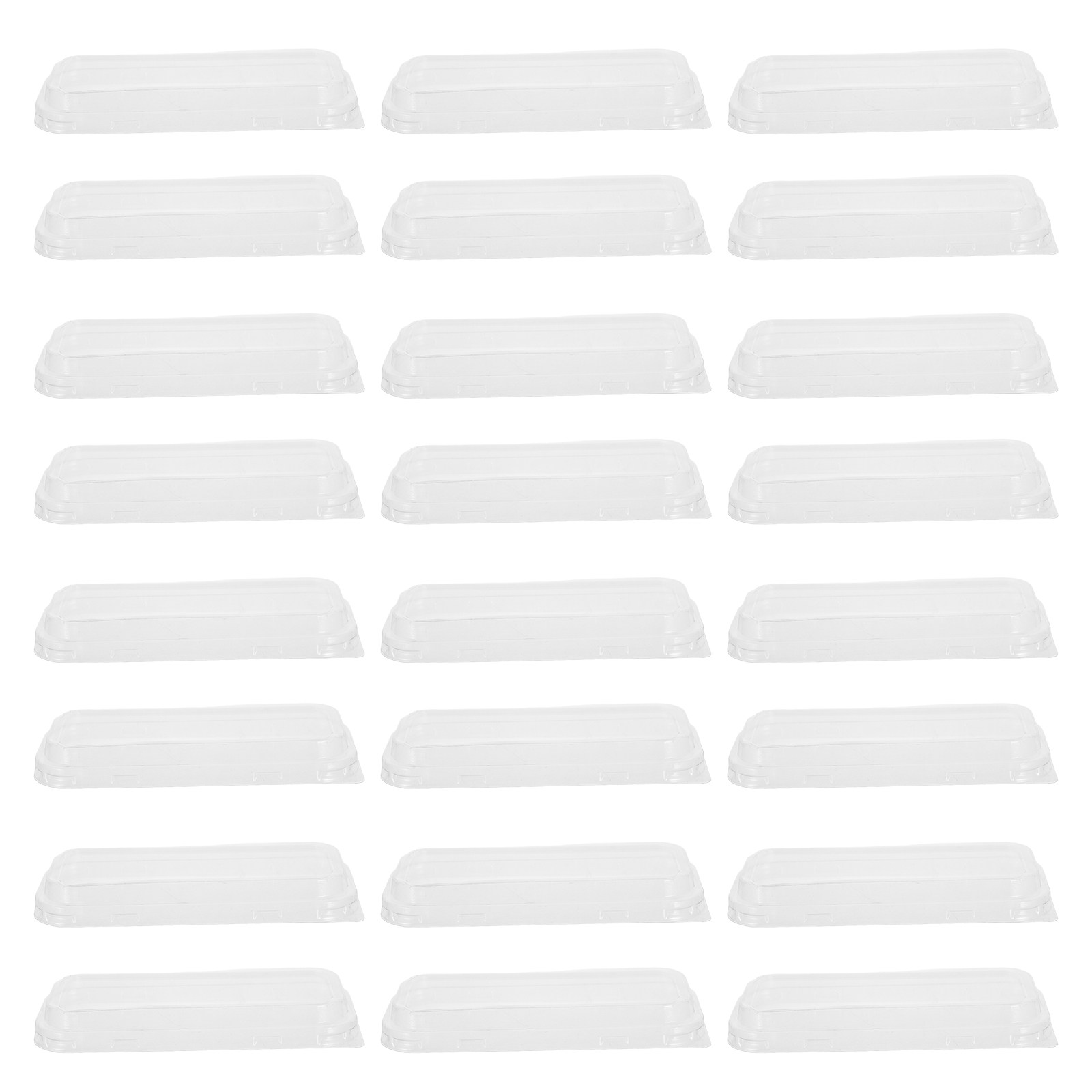 50個入り プラスチック製パン蓋 - 透明な長方形ケーキパン - Kitchen Baking Tools のレビューと価格
