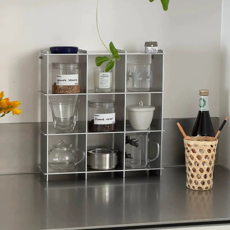 ミニマリストアルミ合金製カウンタートップマグ収納棚多層カップ - Kitchen Zo のレビューと価格