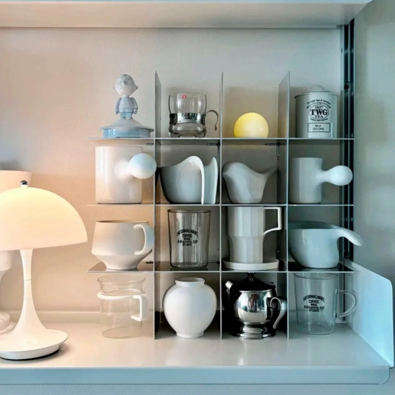 ミニマリストアルミ合金製カウンタートップマグ収納棚多層カップ - Kitchen Zo のレビューと価格