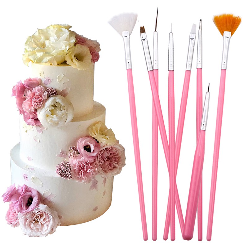 15 ピース/セットシュガークラフトブラシフォンダンケーキブ - Kitchen Baking Tools のレビューと価格