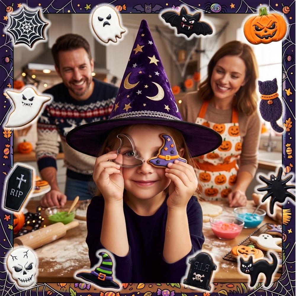 ハロウィン用クッキーカッターセット、ステンレス製の金属製クッ - Cookie Cutter Set のレビューと価格