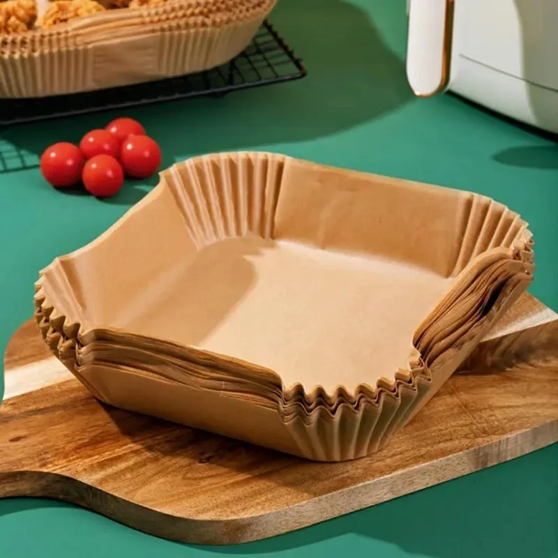 50/100 個エアフライヤー特殊紙トレイ家庭用高温耐性油吸 - Kitchen Paper For Baking のレビューと価格