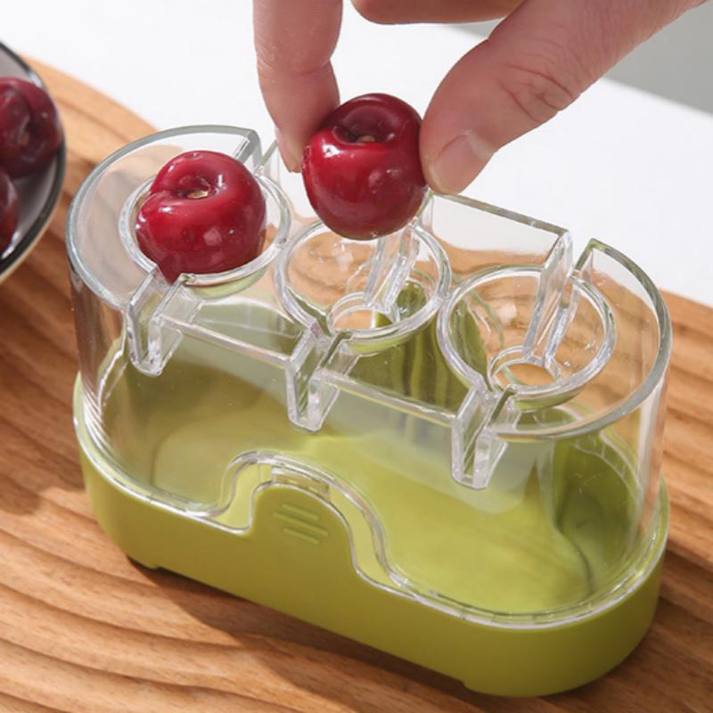 マルチスロットチェリー＆オリーブピッター ワンタッチ高速操作 - Kitchen Baking Tools のレビューと価格
