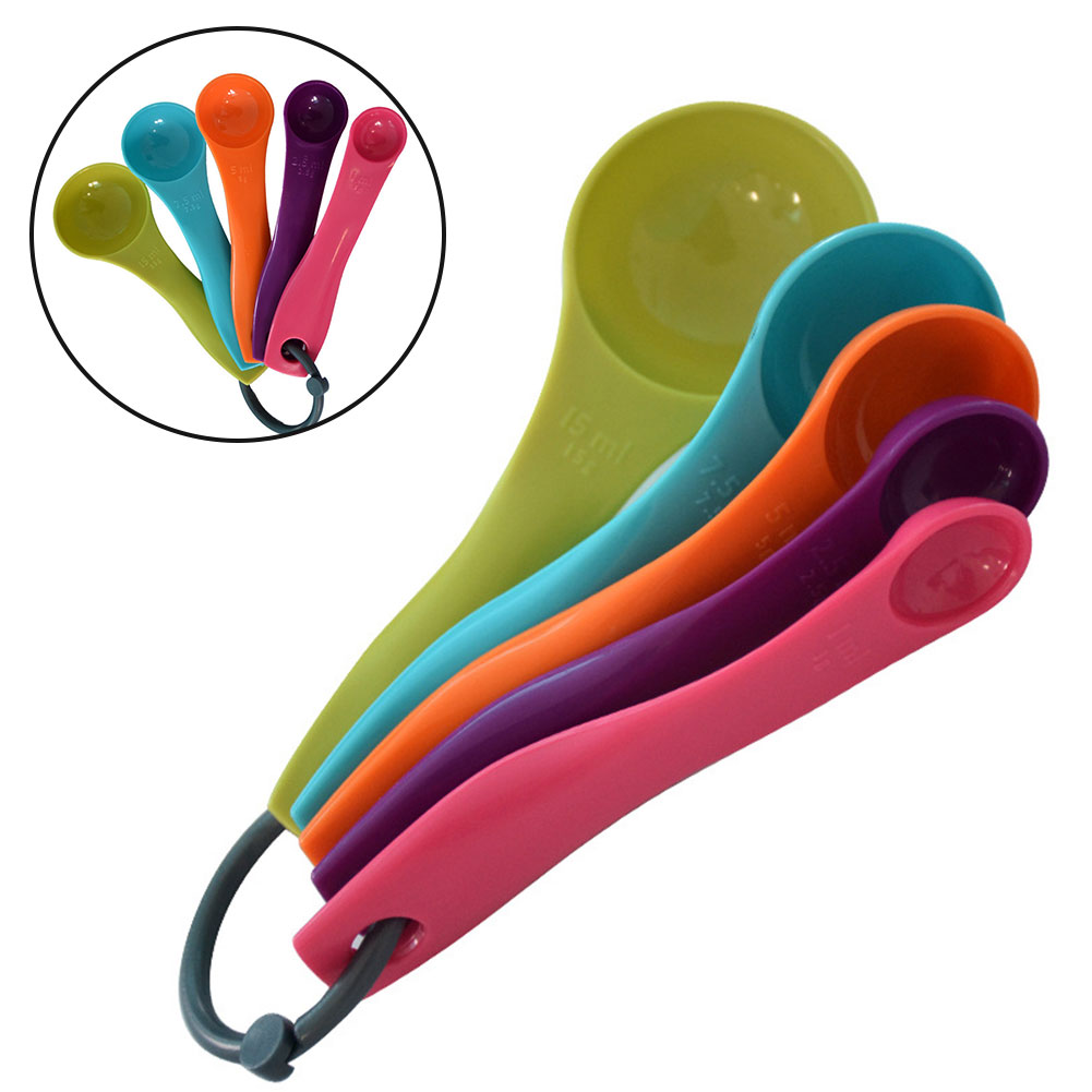 5 ピースカラフルな塩油スプーン素敵なキッチン Colorw - Kitchen Baking Utensil Set のレビューと価格