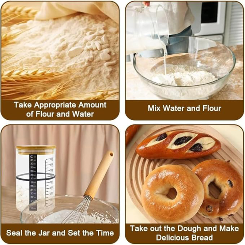 サワードウスタータージャーキット サワードウスターターコンテ - Kitchen Baking Storage Containers のレビューと価格