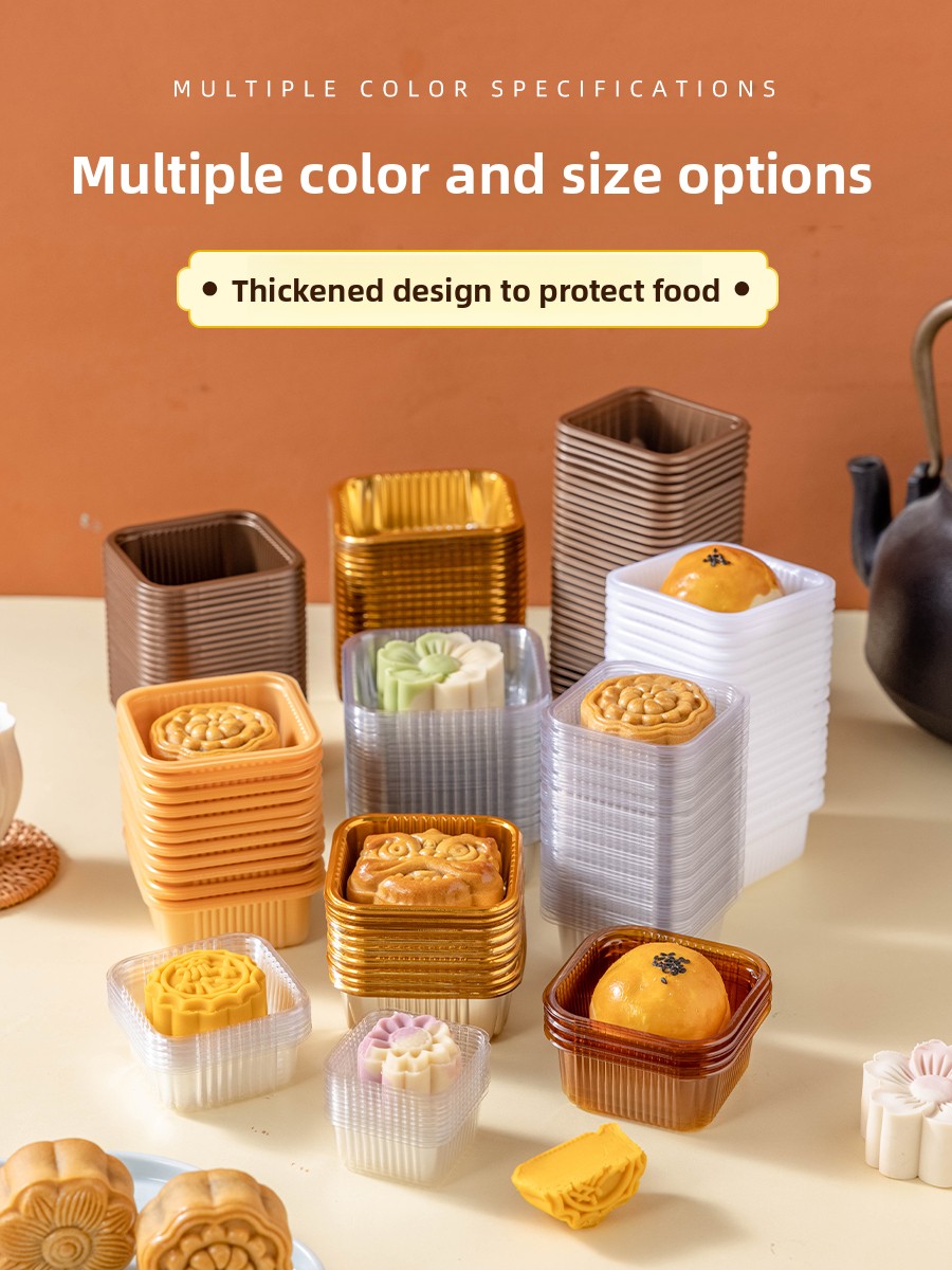 厚みのあるプラスチック製月餅包装箱ベーストレイ緑豆ケーキ独立 - Kitchen Baking Tools のレビューと価格