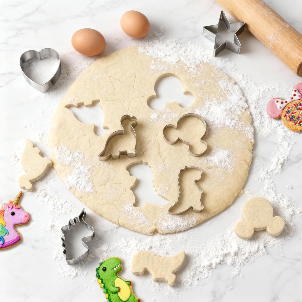 ステンレス製クッキーカッターセット ミッキー、ユニコーン、恐 - Cookie Cutter Set のレビューと価格