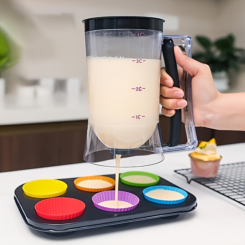 多目的手持ちプラスチック製生地ディスペンサー 計量カップ付き - Kitchen Baking Essentials のレビューと価格