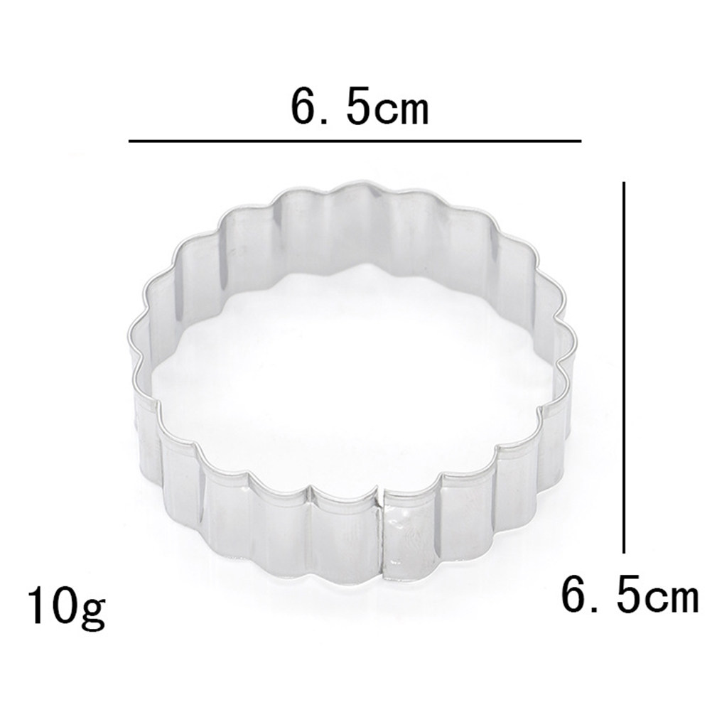 5個入りプレミアムステンレス製丸型ビスケットカッターセット、 - Cookie Cutter Set のレビューと価格