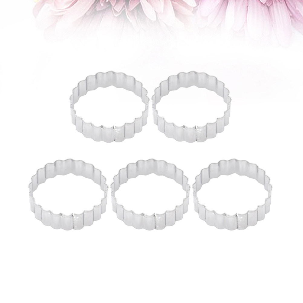 5個入りプレミアムステンレス製丸型ビスケットカッターセット、 - Cookie Cutter Set のレビューと価格