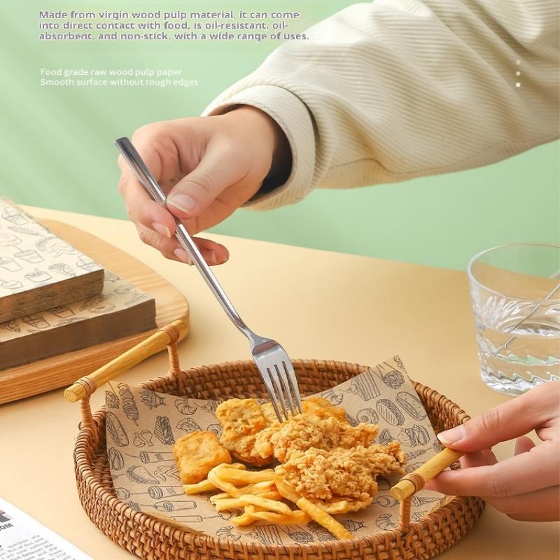 100 個耐油ベーキング食品包装紙ワックスペーパーバーガーフ - Kitchen Paper For Baking のレビューと価格