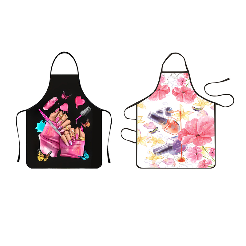 Z. マニキュアプリント美容キッチンエプロン家庭用クリーニン - Kitchen Baking Zone のレビューと価格