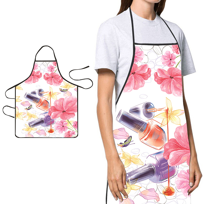 Z. マニキュアプリント美容キッチンエプロン家庭用クリーニン - Kitchen Baking Zone のレビューと価格