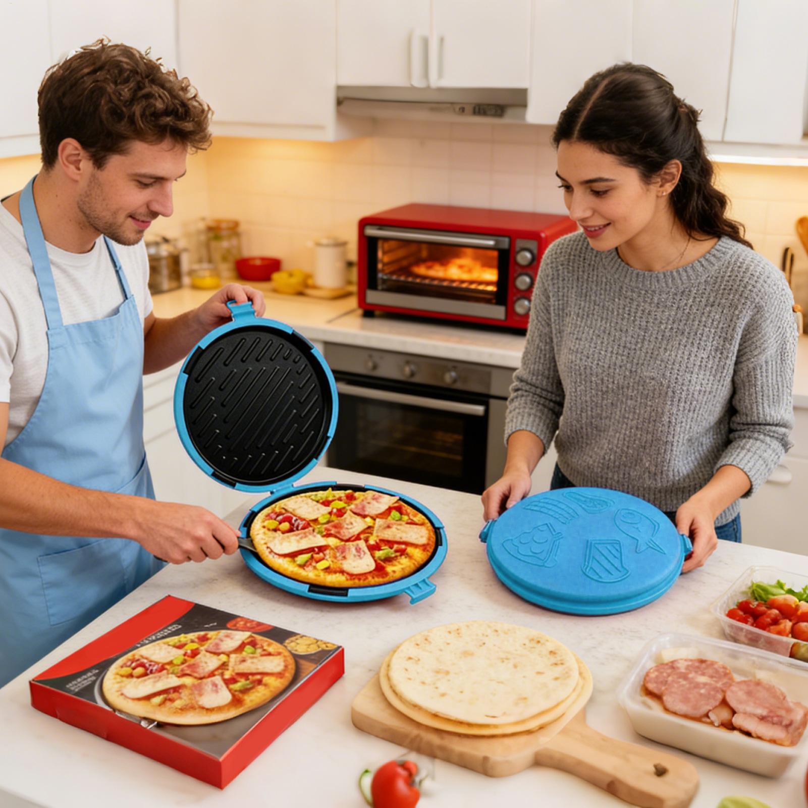 電子レンジグリルパン クイックヒートピザトレイ 電子レンジグ - Kitchen Baking Pan のレビューと価格