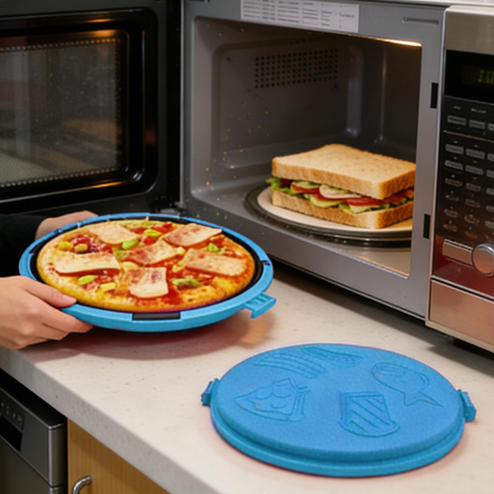 電子レンジグリルパン クイックヒートピザトレイ 電子レンジグ - Kitchen Baking Pan のレビューと価格