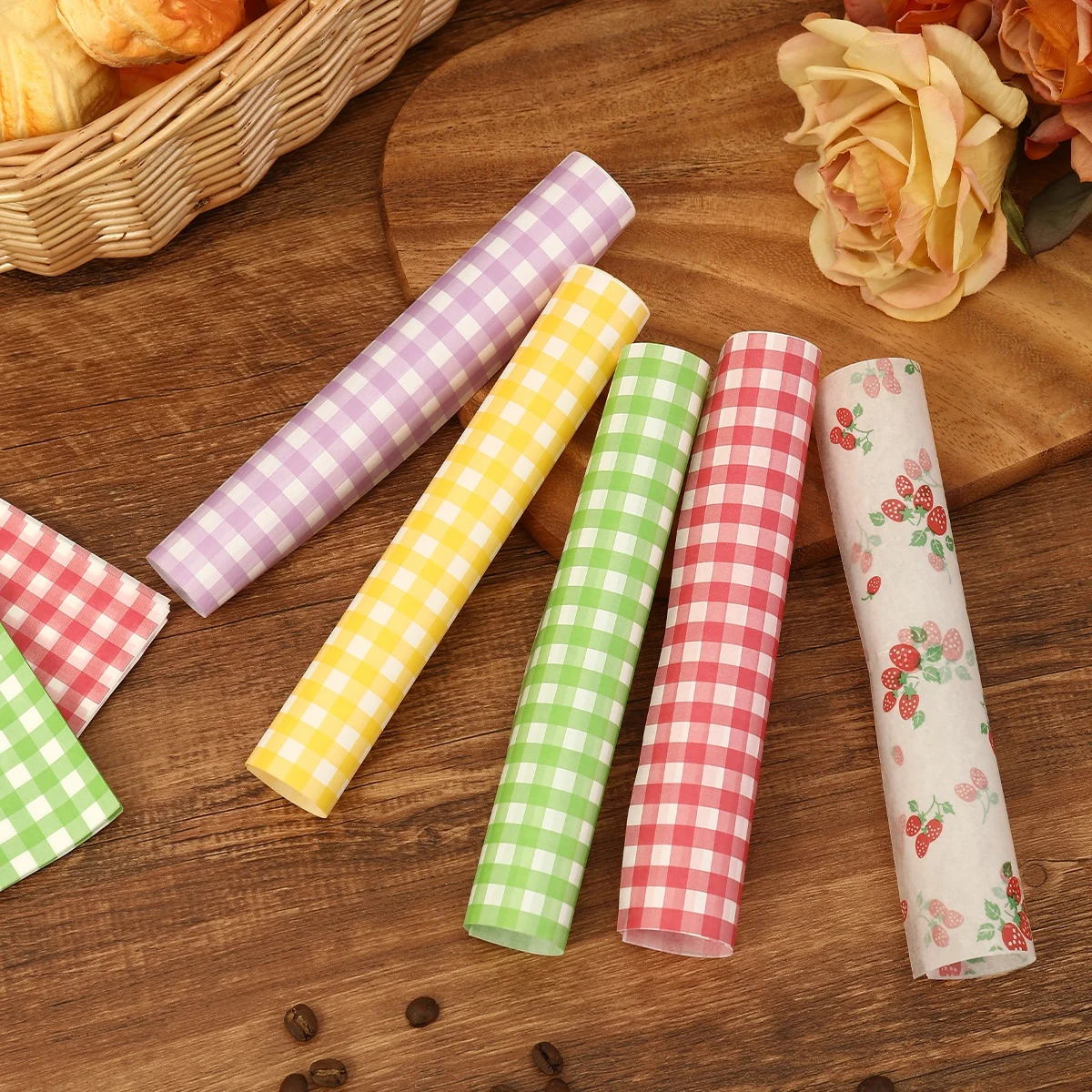 50 個の耐油包装紙パンサンドイッチバーガーフライ、食品グレ - Kitchen Paper For Baking のレビューと価格