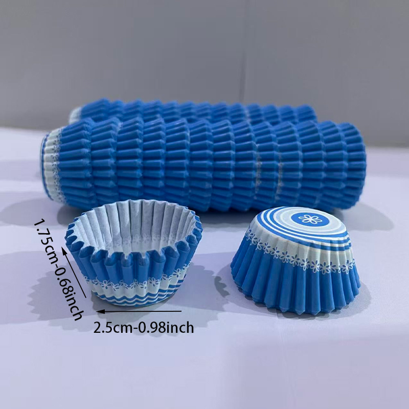 200個/500個/1000個 ブルーフラワーミニケーキペー - Kitchen Paper For Baking のレビューと価格