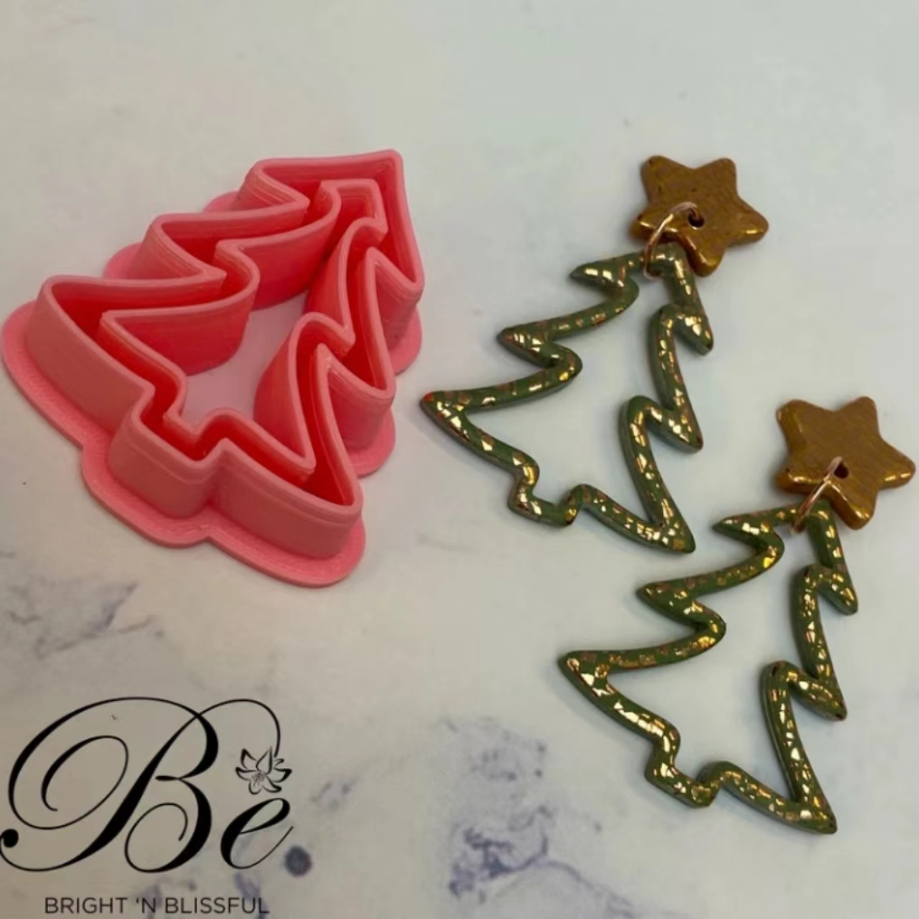 イヤリングのためのクリスマスツリーの形のセット、ユニークな、 - Cookie Cutter Set のレビューと価格