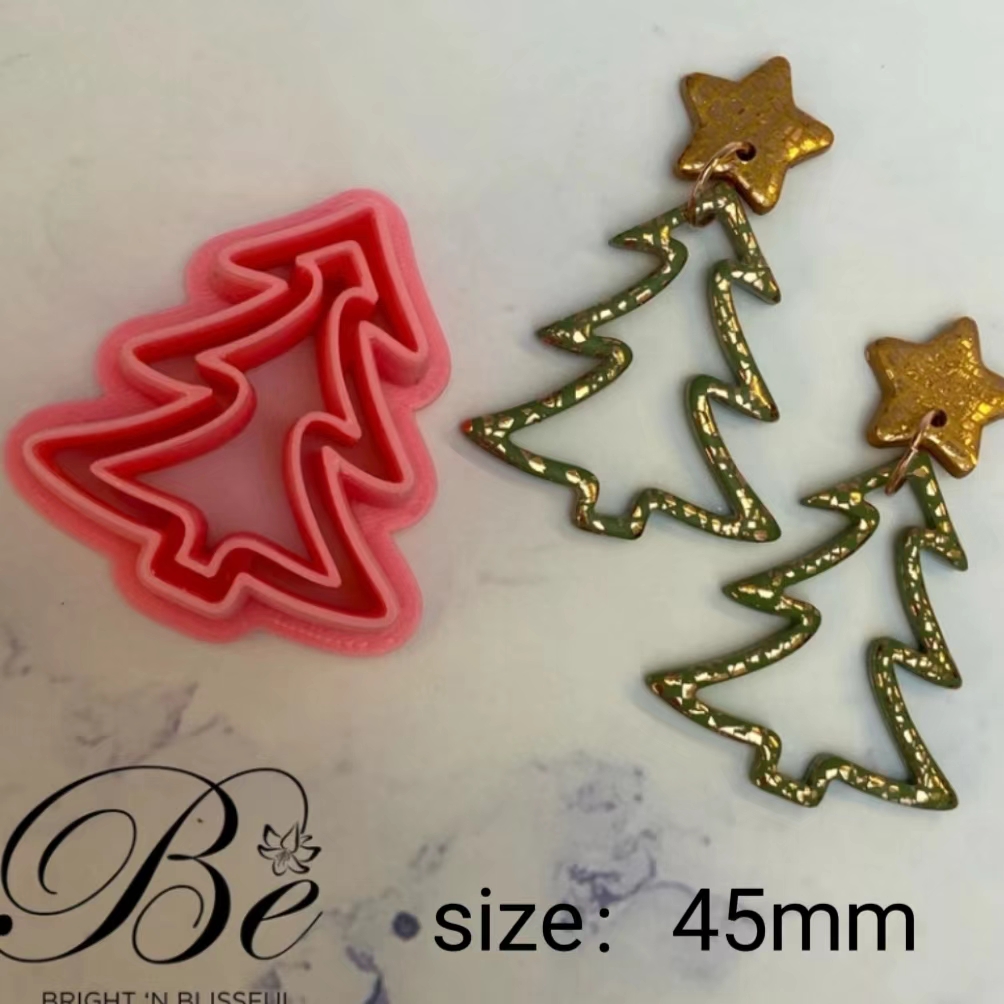 イヤリングのためのクリスマスツリーの形のセット、ユニークな、 - Cookie Cutter Set のレビューと価格