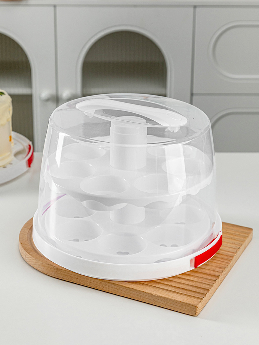 再利用可能な6インチの誕生日ケーキボックス包装箱ベーキング保 - Kitchen Baking Storage Containers のレビューと価格