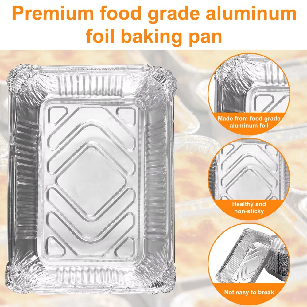 10 個使い捨てアルミ箔食品保存容器オーブンベーキングパン調 - Kitchen Baking Storage Containers のレビューと価格