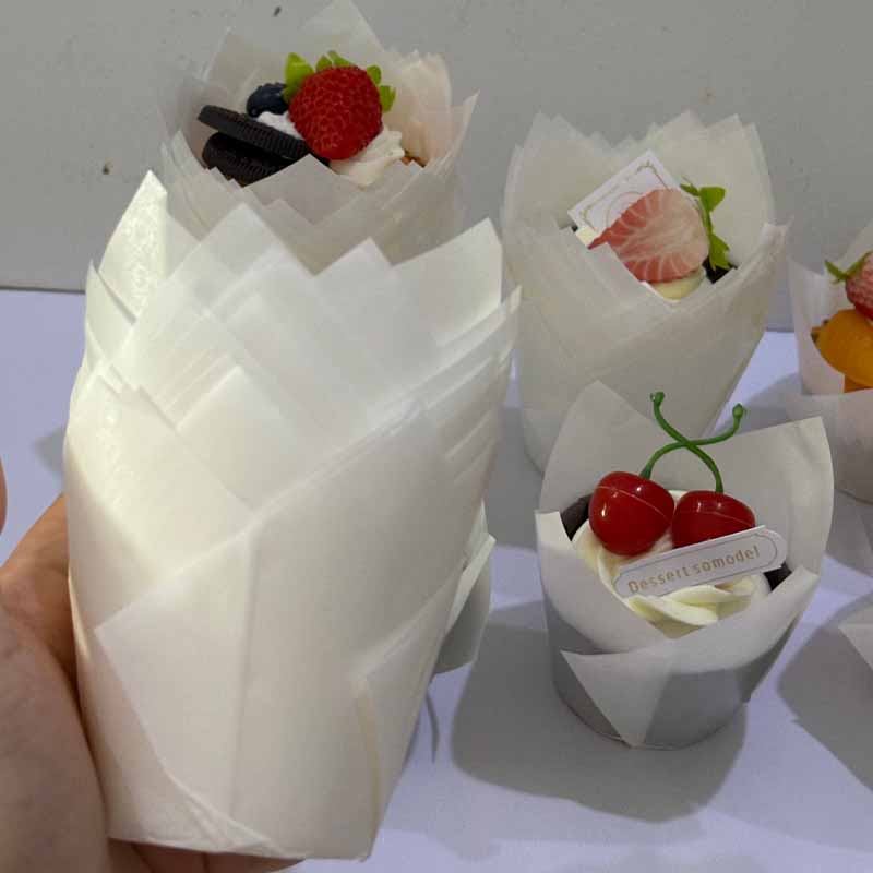 50個/100個/200個のチューリップケーキペーパーカップ - Kitchen Paper For Baking のレビューと価格
