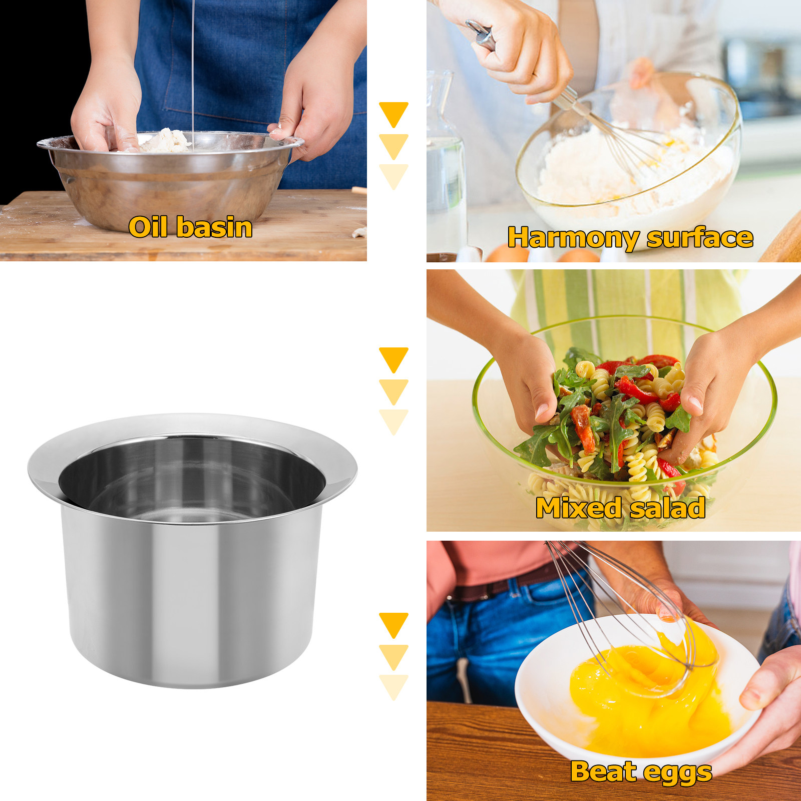 ステンレス製オイルボウル 多機能キッチンオイル貯蔵タンク 家 - Kitchen Baking Storage Containers のレビューと価格