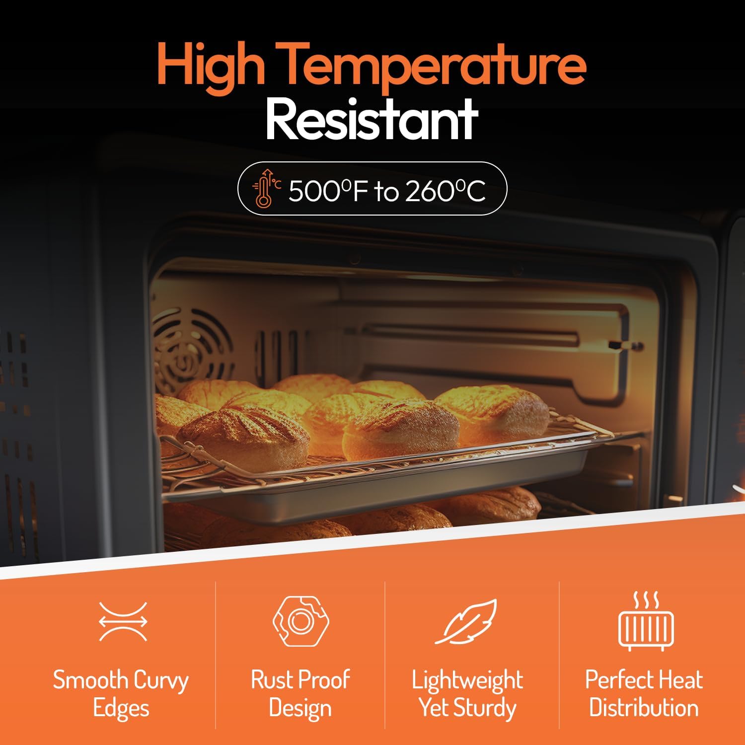 フルサイズ業務用アルミ製ベーキングシートパンセット、大型18 - Kitchen Baking Pan のレビューと価格
