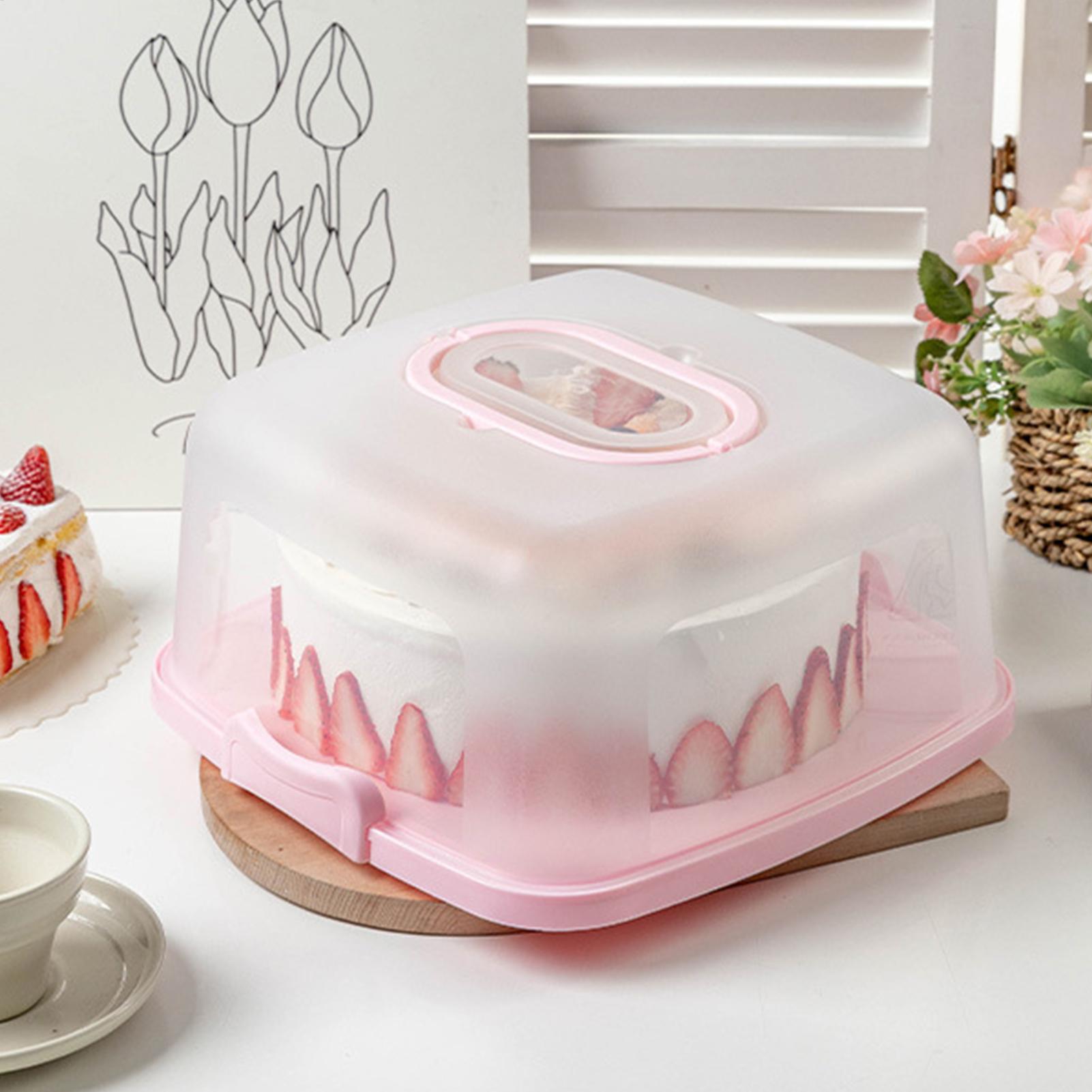 10インチトラベルケーキキャリア ハンドル付き 再利用可能な - Kitchen Baking Storage Containers のレビューと価格