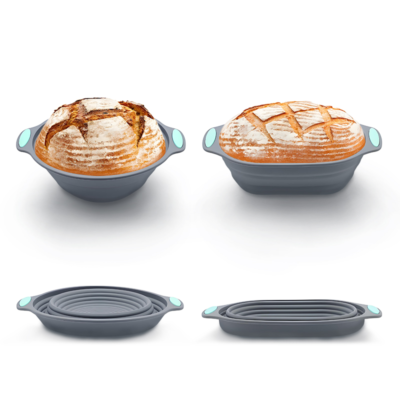 1PC シリコン製折りたたみ式バヌトンパン発酵バスケット - - Kitchen Baking Tools のレビューと価格