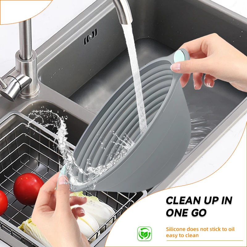 1PC シリコン製折りたたみ式バヌトンパン発酵バスケット - - Kitchen Baking Tools のレビューと価格