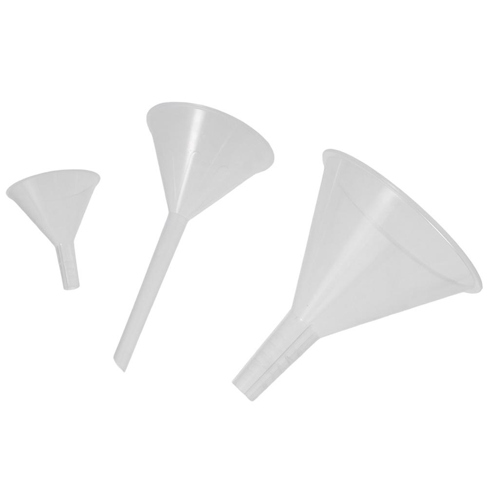 透明プラスチック製のポータブルファネルセット,1個,3個 - Kitchen Baking Essentials のレビューと価格