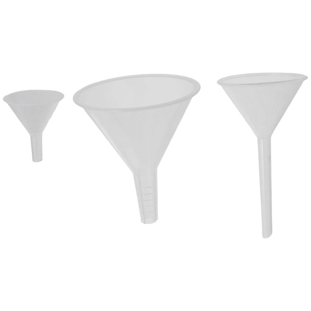 透明プラスチック製のポータブルファネルセット,1個,3個 - Kitchen Baking Essentials のレビューと価格