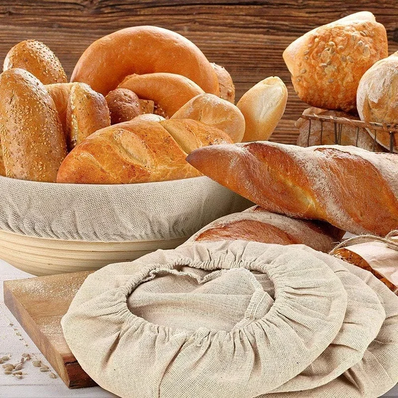 1/3 個パンバスケットライナー布セット 10 インチラウン - Kitchen Baking Tools のレビューと価格