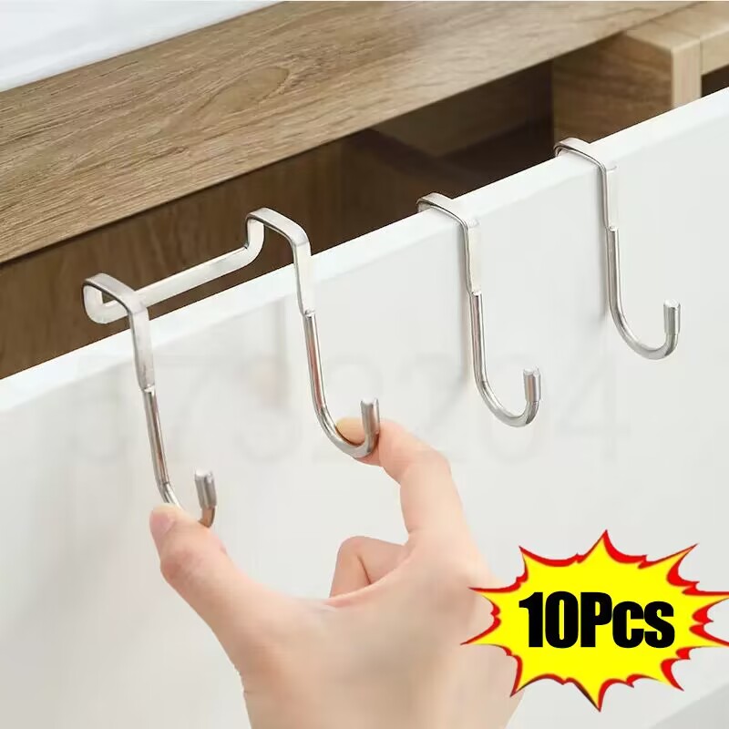 ドアハンガーフック ステンレス鋼 ダブル S 字型収納フック - Kitchen Zo のレビューと価格