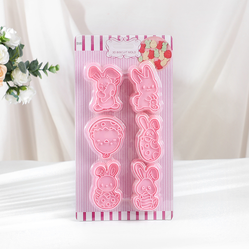 6 ピース/セットイースターバニークッキーカッターキッチンフ - Cookie Cutter Set のレビューと価格
