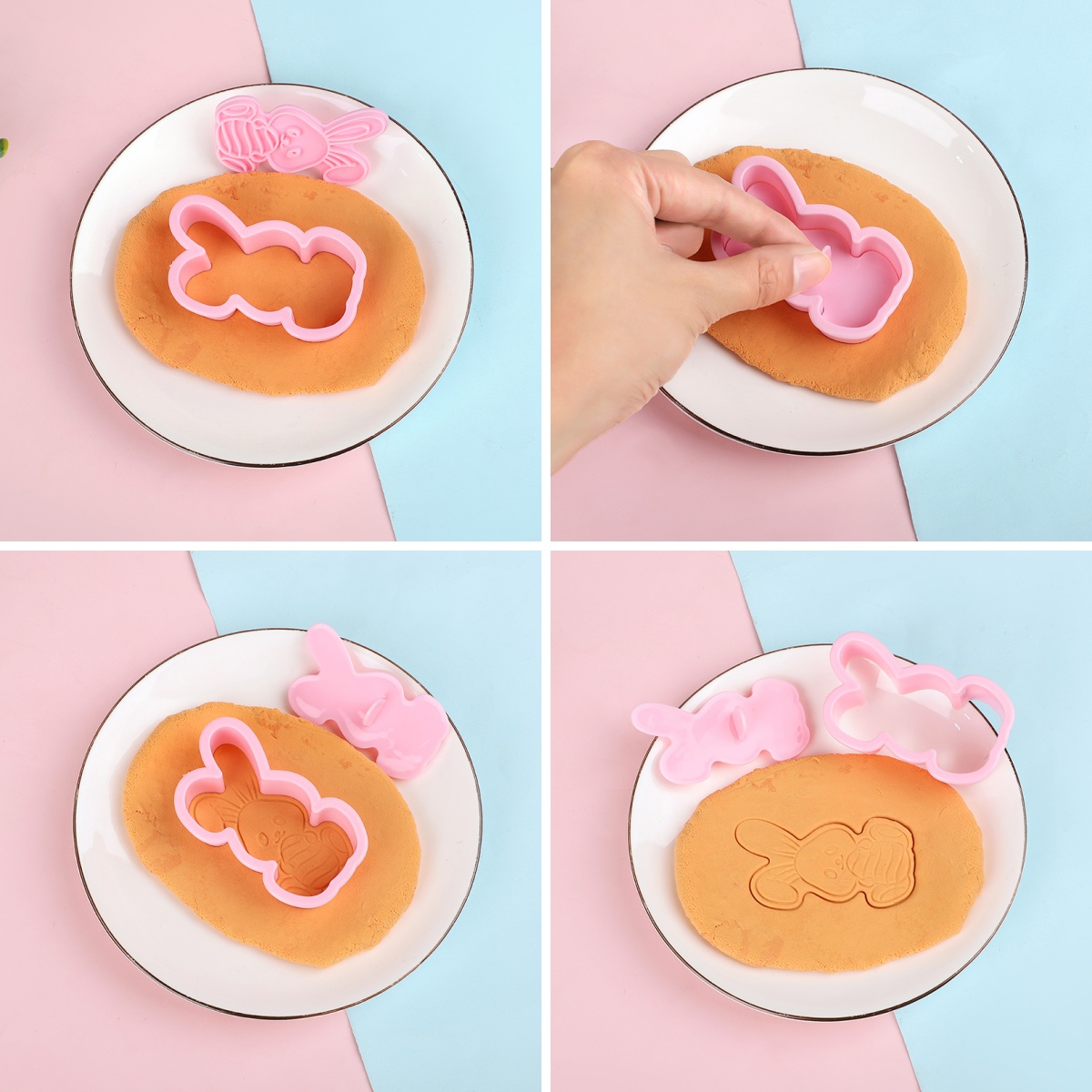 6 ピース/セットイースターバニークッキーカッターキッチンフ - Cookie Cutter Set のレビューと価格