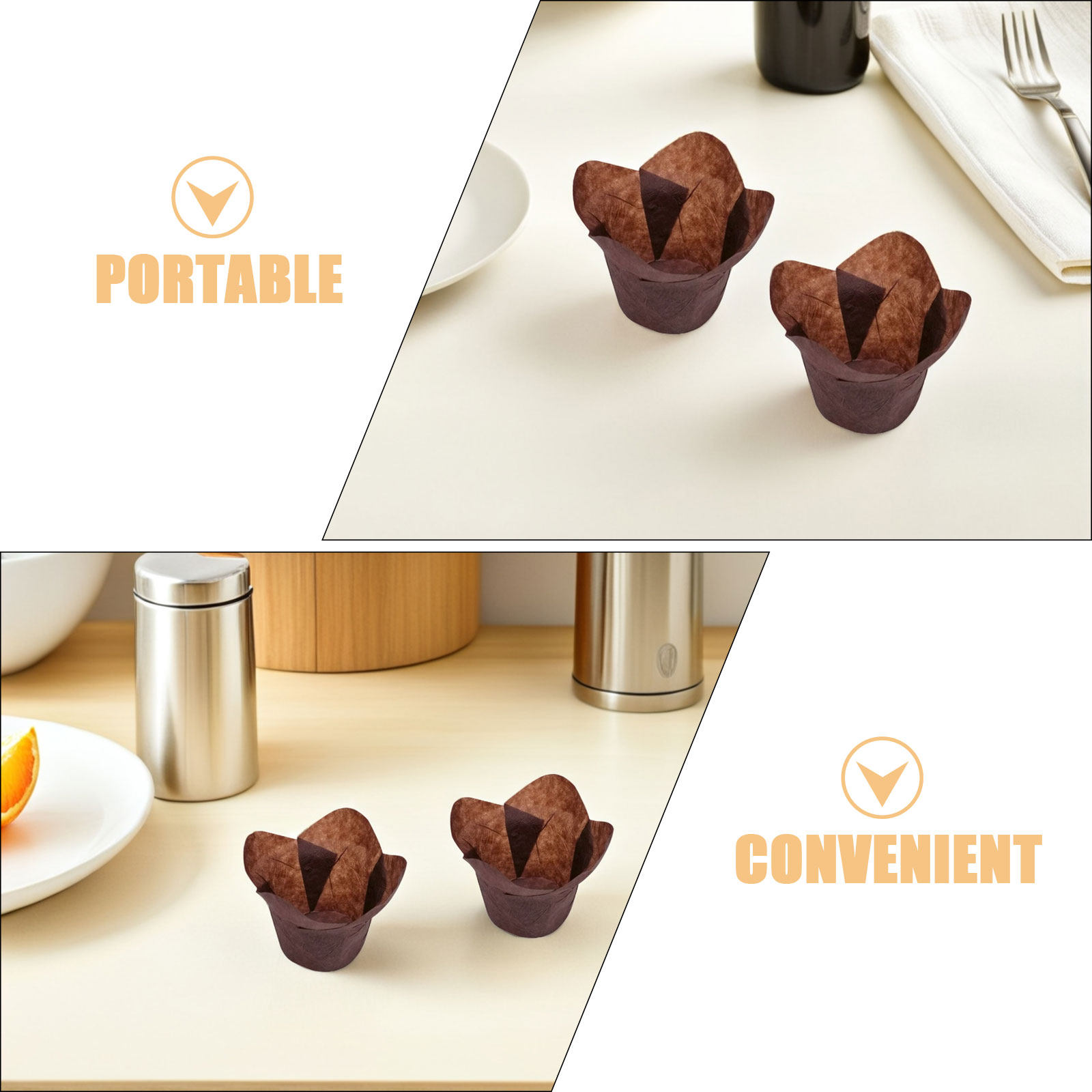200個入りベーキングペーパーカップ ロータススタイル 耐油 - Kitchen Paper For Baking のレビューと価格