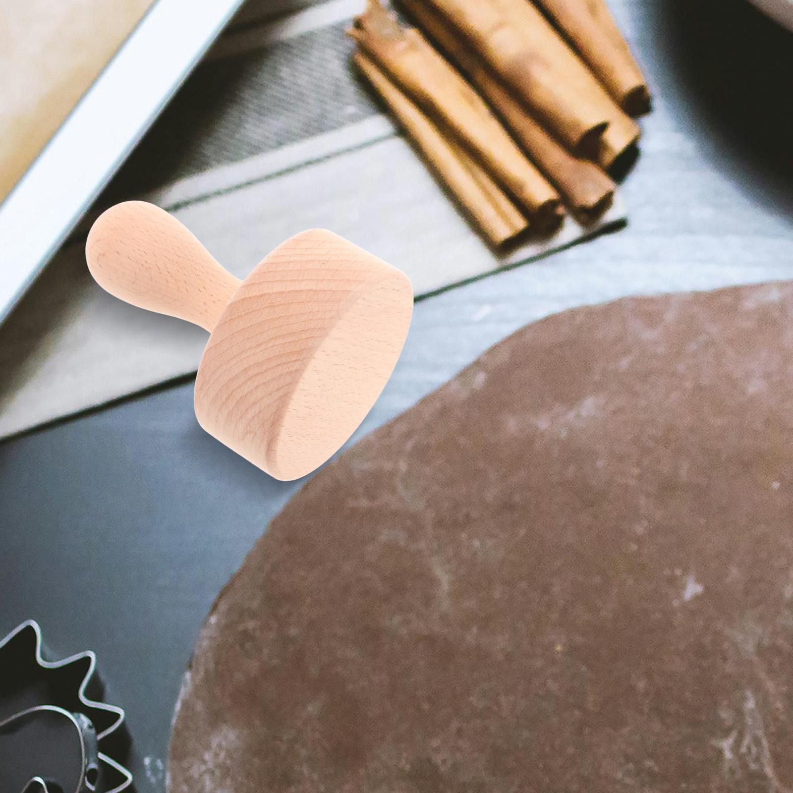 木製タルトプレスロッドタンパーツール、エッグタルト用、フレン - Kitchen Baking Essentials のレビューと価格