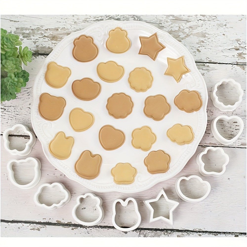 10個入りクッキービスケットカッターセット 動物、星、ハート - Cookie Cutter Set のレビューと価格