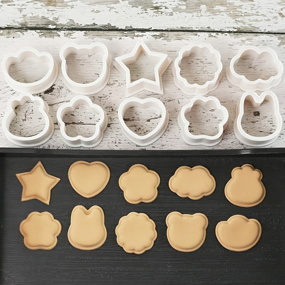 10個入りクッキービスケットカッターセット 動物、星、ハート - Cookie Cutter Set のレビューと価格